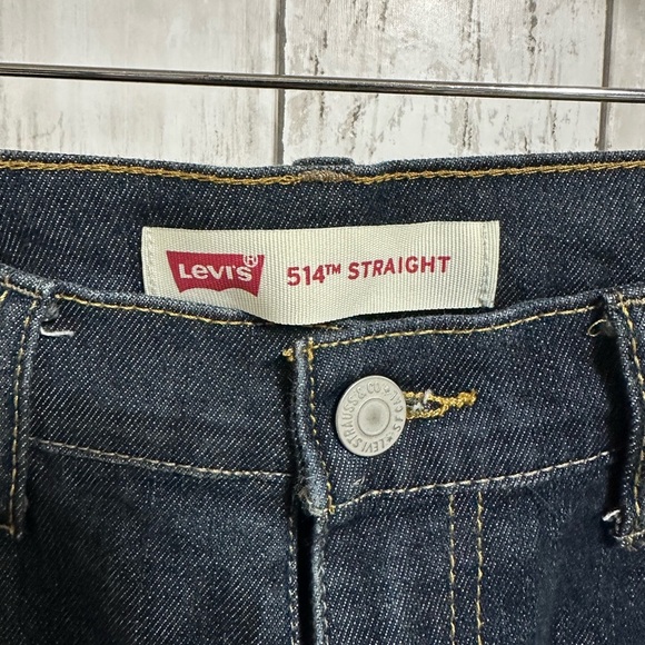 Levi's Dark Blue Straight Jeans Size 28x28 - Picture 4 of 5